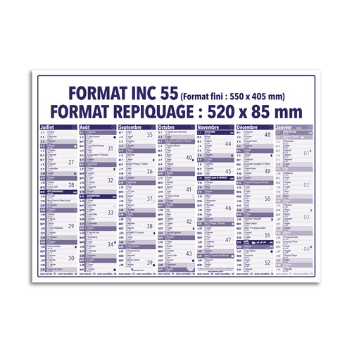 CALENDRIER BANCAIRE_PREMIUM_INC 55_2027 - 2